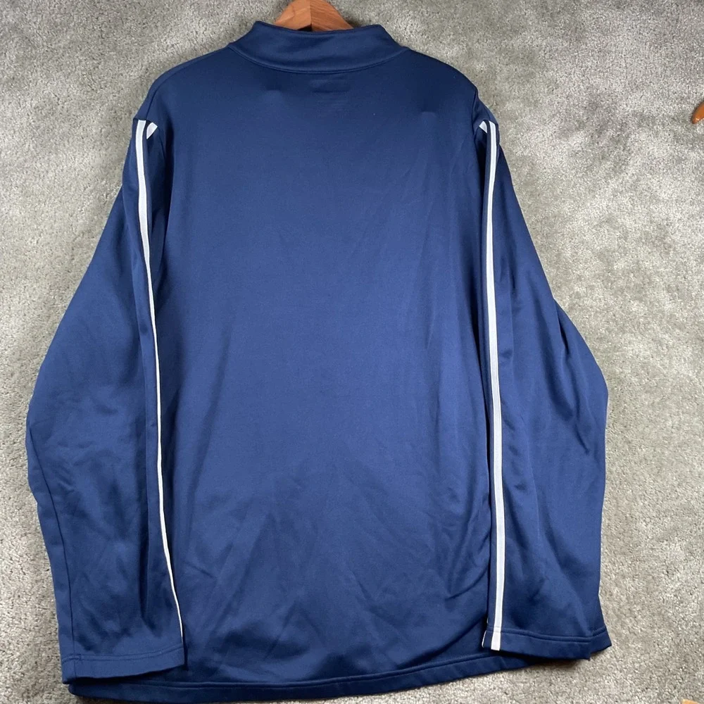 NFL Seattle Seahawks Track Jacket Mens XL Navy Blue Full Zip Fleece Lined D111